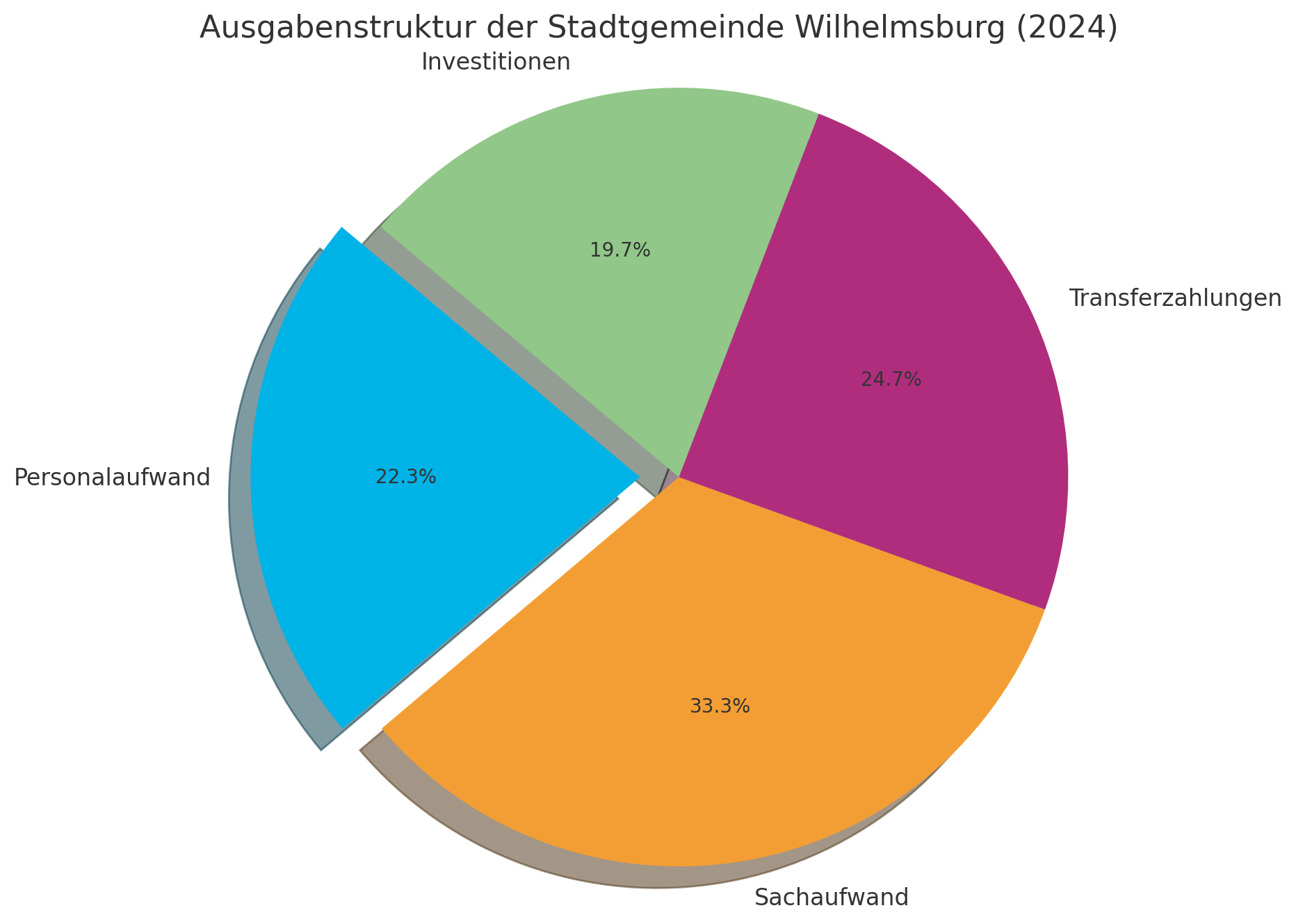 Ausgabenstruktur Wilhelmsburg 2024